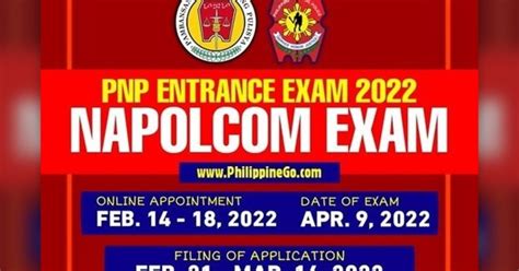 when will be the next napolcom exam 2024|Napolcom activates online application for April PNP .